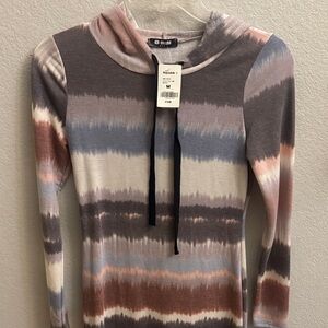 miami Women's Tie-Dye Mini Dress in Pink, Blue, and Gray